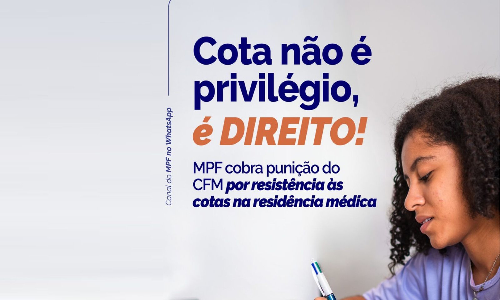Cota não é privilégio, é direito!