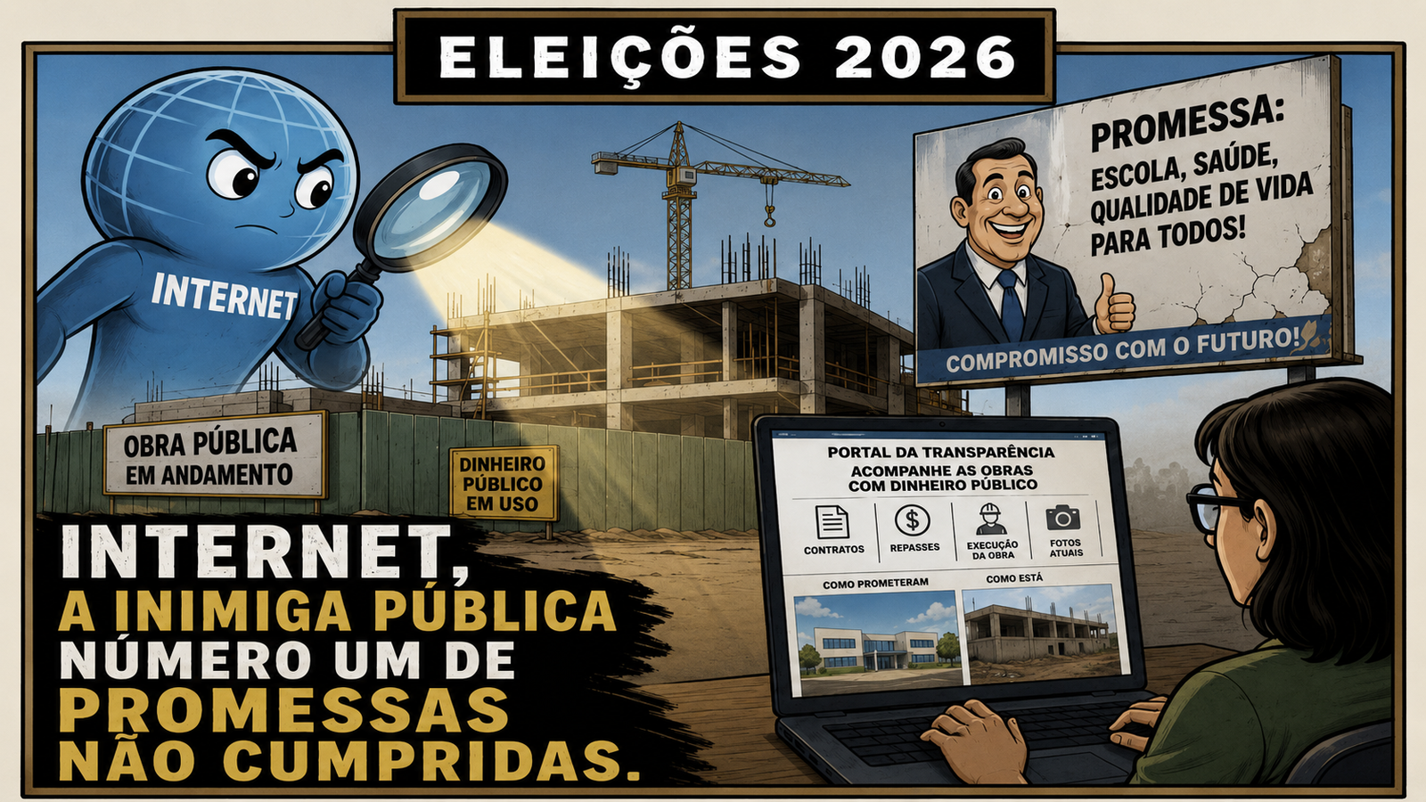 A INTERNET ACABOU COM O PRAZO DE VALIDADE DAS PROMESSAS POLÍTICAS