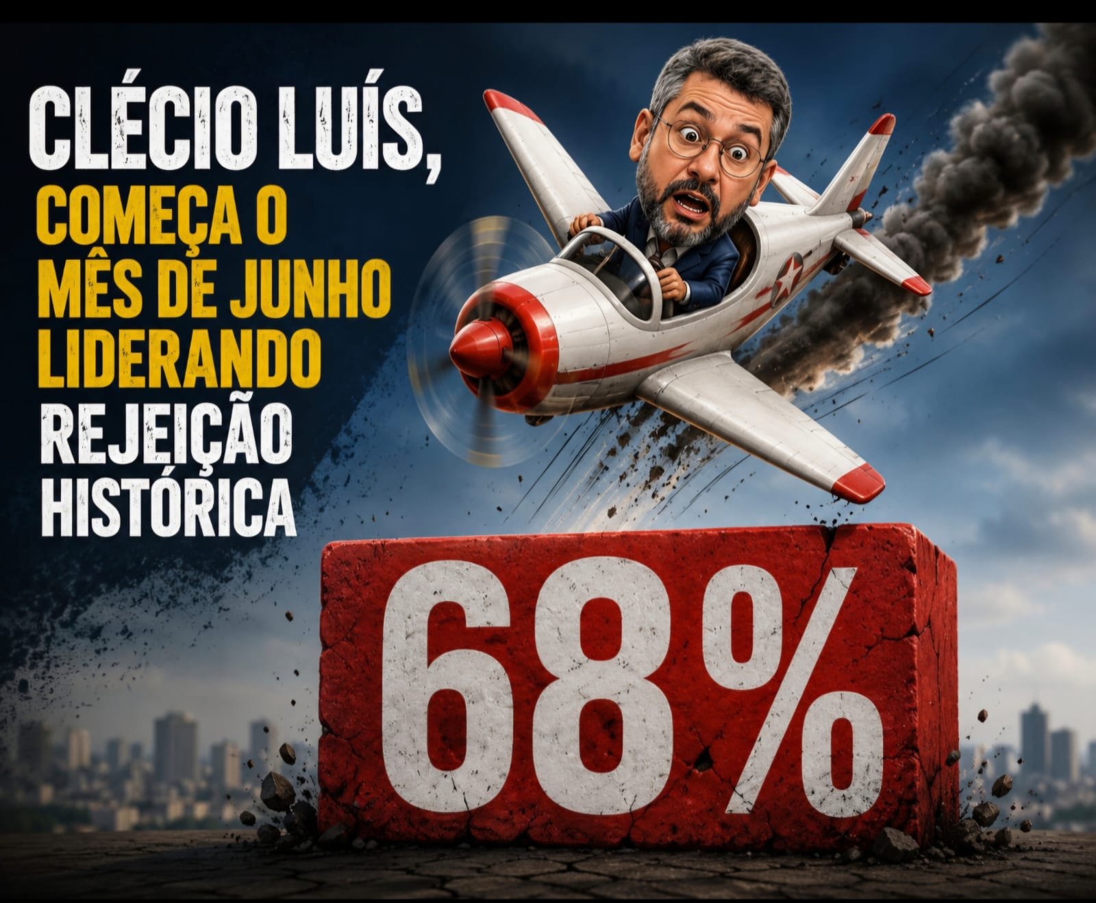 OPINIÃO SINCERA: 68% DE REJEIÇÃO DE CLÉCIO. CULPA DE QUEM?