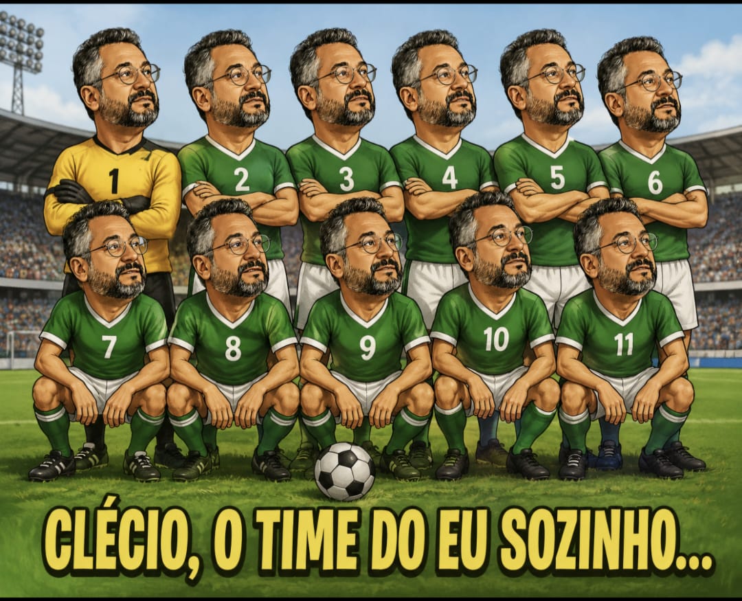 CLÉCIO LUÍS PASSA A BOLA PARA ELE MESMO