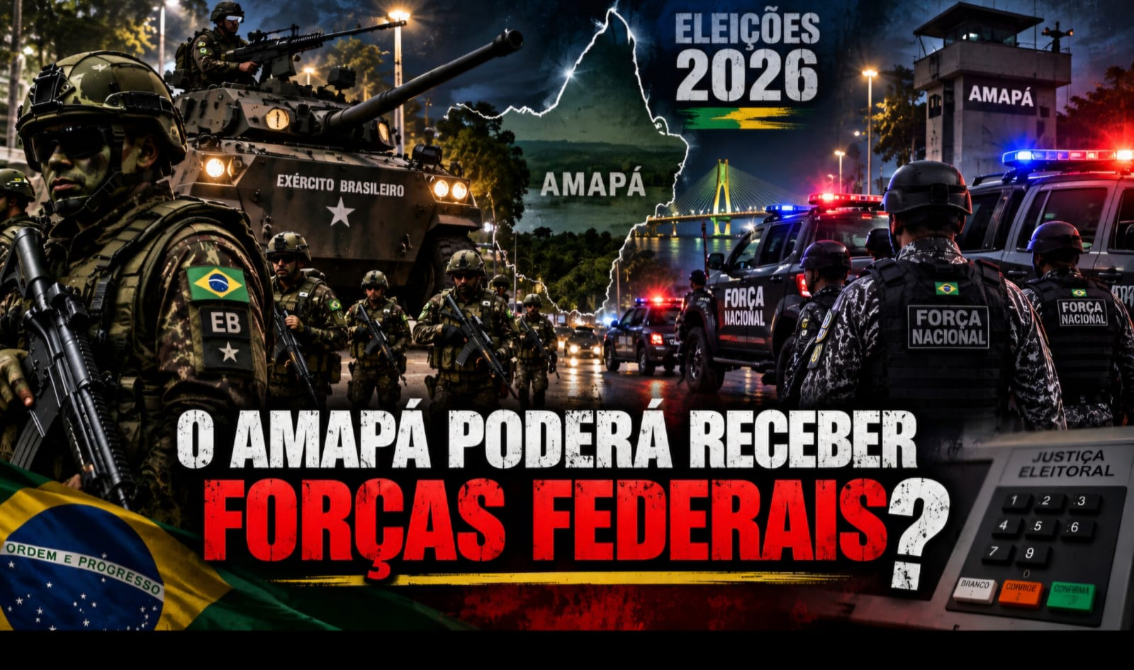 ELEIÇÕES 2026: EXÉRCITO NAS RUAS DO AMAPÁ?